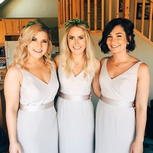 vera wang biscotti bridesmaid dress